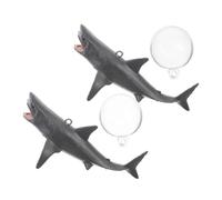 Kisangel 2 Ensembles De Décorations De Poissons Décorations D'Aquarium De Requin Réservoir De Poissons De Requin Flottant Bateau D'Aquarium Ornement De Requin Pompe À Eau