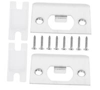 Kisangel 2 ensembles Kit Renfort Porte Acier Inoxydable Plaques de Gâche pour Pêne Dormant Résistant et Compatible Portes Bois et Métal