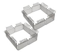 Kisangel 2 Ensembles Miniature Plastic Fence for Military War Scene Building Blocks Toy Supply Smooth Edges DIY Micro Landscape Model for Dollhouse Garden and Military Wall Decoration