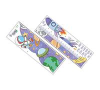 Kisangel 2 Feuilles Autocollant mural d'astronaute d'étoile Sky stickers muraux amovibles décor de chambre d'enfant sticker mural hauteur toise des astronautes toises PVC