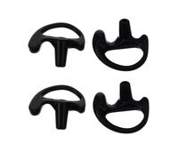 Kisangel 2 Paires Embout Auriculaire en Silicone Noir pour Casque, Lot