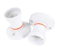 Kisangel 2 pièces Adaptateur Douille Lot Résistant à Haute Température Compatible Ampoules à Vis et Baïonnette pour Plafonniers et Éclairage Intérieur