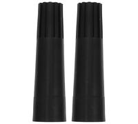 Kisangel 2 Pièces Adaptateur Fileté, Connecteur Plastique Noir | Kit de Réparation pour Embout, Raccord Américain, Usage Maison et Entretien, pour Tête de Mop et Balai