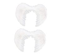 Kisangel 2 pièces Ailes Ange Garçon Fille Blanches Légères et Durables Accessoires Cosplay pour Fête et Spectacle Adaptées Ans