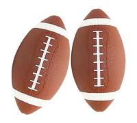 Kisangel 2 Pièces Ballon Rugby Garçon Fille Jeu Éducatif pour École et Loisirs Surface Antidérapante avec Laces Cousues Équipe pour Garçons et Filles