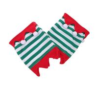 Kisangel 2 Pièces Bandages de Jambes pour Chevaux Protections Légères Respirantes à Rayures Manchons Stables et Confortables pour Fêtes de Noël et Événements Équestres