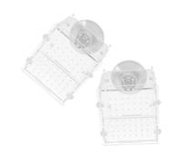 Kisangel 2 pièces Boîte Élevage Transparente pour Aquarium Séparateur et pour Isolation et Éclosion de Crevettes et Petits Poissons
