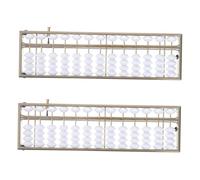 Kisangel 2 pièces Boulier Éducatif Alliage Aluminium pour Garçon Fille Outil Apprentissage Mathématique Chinois Adapté Garçons et Filles Décoration de Bureau et Collection