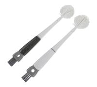 Kisangel 2 Pièces Brosse à Biberon et Double Tête en Silicone Multifonction pour Nettoyage et Profond des Bouteilles Pp, pour Évier Cuisine et Activités en Extérieur