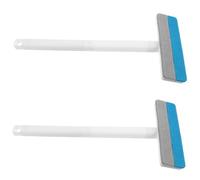 Kisangel 2 Pièces Brosse à Peluches pour lit de Chien Brosse à Poils pour Chien Pinceau Feutre Double Face d'animaux Double Face épilateur Feutre PP Light Grey