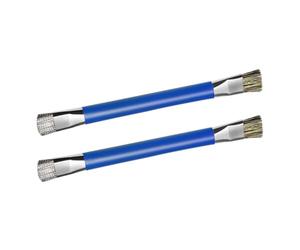 Kisangel 2 pièces Brosse de Nettoyage Électronique Antistatique Double Tête pour Carte Mère Brosse de Nettoyage IC Portable avec Protection ESD Accessoire Pratique pour Détartrage