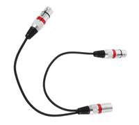 Kisangel 2 Pièces Câble Adaptateur Audio Xlr Répartiteur Y Stéréo Durable avec Connecteurs Double Xlr pour Transmission Audio Sans