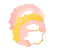 Kisangel 2 pièces Chapeau de Bain Garçon Fille Silicone Casquette pour Garçon Fille Protection Étanche pour Yeux Oreilles Jaune et Rose
