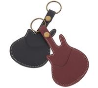 Kisangel 2 Pièces Choisir Le Sac de Rangement étui à Guitare Plusieurs conteneur de Stockage de médiators de Guitare Sac de Choix de Guitare de capacité Porte- portatif Cuir