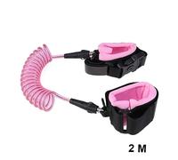 Kisangel 2 Pièces Corde anti-perte serrures laisses d'enfant pour les tout-petits cordon sécurité enfants bracelet anti perte pour enfant éviter la perte de sangle rose
