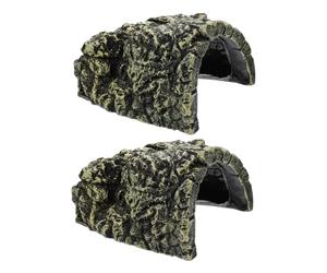 Kisangel 2 Pièces Décoration D'habitat De Tortue Plate-Forme De Tortue Décoration De Nage De Poisson Cachette De Petit Animal Plate-Forme De Bains De Soleil Reptile