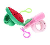 Kisangel 2 Pièces Dragonne à anneau pop poignet remercier première groupe enveloppé toi bracelets claque fraise bande de claque pour les enfants bracelets de claque mignons coton pp