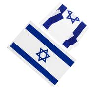 Kisangel 2 pièces Drapeau Israël Polyester Résistant Extérieur Décoration Fêtes Parades