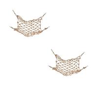 Kisangel 2 Pièces Filet d'escalade pour Animaux De Compagnie Jouet Balançoire pour Perroquet Échelle Suspendue Perroquet Jouet D'échelle De Corde D'oiseau Support De Cage à Oiseaux