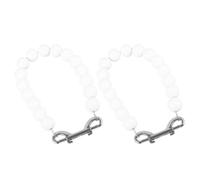 Kisangel 2 Pièces Flagpole Beaded Retainer Rings with Weights Weather-Resistant Flagpole Guide Beads for Internal and External Halyard Secure Wind-Resistant Flag Retainer Accessories