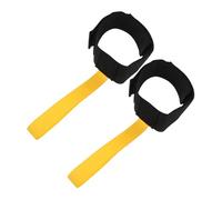 Kisangel 2 Pièces Flippers Strap Perte Jaune Lumineux avec Boucle Rapide Sangle de Sécurité Ajustable pour de Plongée Natation Bodyboard