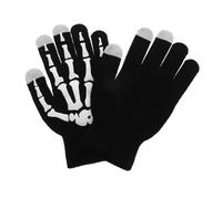 Kisangel 2 Pièces Gants de Sport Halloween Gants Tactiles pour Course Cyclisme Conduite Design Squelette Antidérapants et Confortables Idéaux pour Activités Extérieures