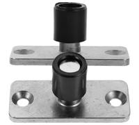 Kisangel 2 pièces Guide de Sol pour Porte de Grange Coulissante Acier Inoxydable Double Roulement Butée Stable Anti-balancement Guide Plancher Ajustable pour Porte Coulissante