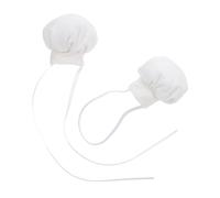 Kisangel 2 Pièces Hats for Dolls Soft Plush Cooking Caps with Elastic Band Ribbon Small Doll Dress Up Hat for Stuffed Animals Lightweight and Washable