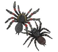 Kisangel 2 pièces Jouets Araignées Réalistes Modèles Simulés pour Garçon Fille Décorations Halloween Effrayantes Accessoires de Fête pour Garçons et Filles