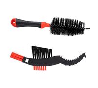 Kisangel 2 pièces Kit Brosse Nettoyage Chaîne Vélo Outil Pratique pour Chaînes Adapté Vtt Vélo Urbain et Pliant Facile à Utiliser