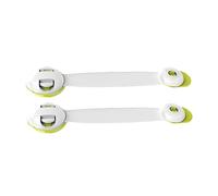 Kisangel 2 pièces Loquets de Sécurité Garçon Fille Vert Fermeture à Double Bouton Rotative Verrou Auto Adhésif pour Réfrigérateur Armoires Tiroirs et Portes Protection Garçon Fille