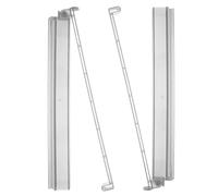 Kisangel 2 pièces Mahjong Push Tool Transparent Plastic Mahjong Pusher and Rack Set for Smooth Surface and Minimalist Design for Arrangement Family Entertainment