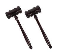 Kisangel 2 pièces Marteau de Juge Bois Design Élégant et Compact et Portable pour Enchères Salle Audience et Cosplay Judiciaire