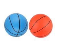 Kisangel 2 pièces Mini Basketball pour Garçon Fille de Basket Compact pour Piscine et Activités Intérieures Orange et Bleu Balle Rebondissante pour Extérieur et Intérieur