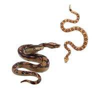 Kisangel 2 Pièces Modèle De Serpent De Simulation Faux Serpent Réaliste Serpents Halloween De Serpent Modèle Serpent Géant Serpent Pliable Modèles Animaux Simulés Plastique