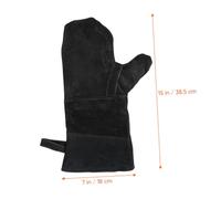 Kisangel 2 pièces Moufles de Cuisine Résistantes à la Chaleur pour Barbecue et Cuisson Antidérapantes Noires Protection Haute Température Lot 2pcs