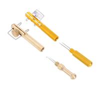 Kisangel 2 Pièces Outil de Nouage de Nœuds de Portable Aluminium et Dispositif de Fixation Hameçon pour Débutants et Pêcheurs Accessoire et à Eau de Mer Kit