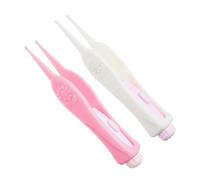 Kisangel 2 Pièces outil de retrait de cérumen outil pour tout-petits nettoyeur de nez pour les nourrissons cure-oreilles avec lumière - Nettoyeur auriculaire LED nettoyeur d'oreille