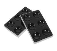 Kisangel 2 Pièces Plaque de Réaction en Céramique Noire à 6 Trous, Surface Lisse Facile à Nettoyer, pour Réactions Chimiques et Analyses en Laboratoire