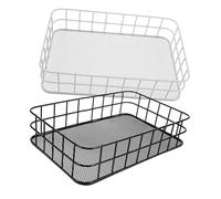 Kisangel 2 pièces Plateforme Suspendue pour Hamsters Fer Blanc Noir Accessoire pour Cage Aire de Jeu et Détente Résistante et Antimorsure Support Escalade pour Rongeurs et Petits Animaux