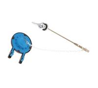 Kisangel 2 pièces Poignée de Chasse Eau pour Réservoir de Toilettes Levier Remplacement avec Clapet pour Économie Eau Kit Adapté Aux Réservoirs Avant