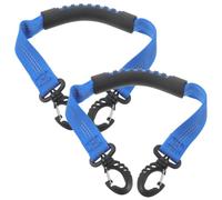 Kisangel 2 Pièces Porte-Chaussures de Ski Bleu, Lot de Deux, Nylon | Sangles de Levage Pratiques, Usage Extérieur Pistes, pour Bâtons et Patins à Roulettes