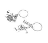 Kisangel 2 pièces Porte Clés Forme Talon pour Femmes Décoration Stylée et Motivation Musculation Fitness Accessoire Original pour ou Clés
