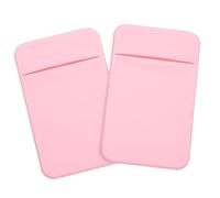 Kisangel 2 pièces Porte-Passe Adhésif pour Téléphone Étui Arrière pour Smartphone Organiseur Solide et Support Sécurisé pour Identité et Billets Compatible avec Coque Mobile