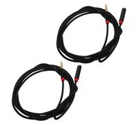 Kisangel 2 Pièces Rallonge Cable Audio Casque Micro Rallonge De Câble Audio Cordon Auxiliaire Black
