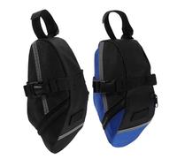 Kisangel 2 Pièces Sacoche Étanche Sacoche Selle VTT Capacité Poche sous Selle Résistante à Eau pour Rangement Outils et Accessoires de Cyclisme Plein Air