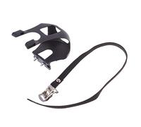 Kisangel 2 pièces Sangles Antidérapantes pour Pédales de Vélo Clips Plastique Réglables avec Fixations pour VTT et Route Noir