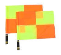 Kisangel 2 Pièces Signal Flags For Referees With Sponge Handle Weatherproof Sports Commanding Flags For Football Volleyball Athletic Competitions