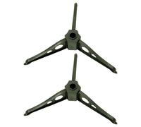 Kisangel 2 Pièces Socle de Sapin de Noël Artificiel en Plastique Vert pour | Montage Rapide, Pieds Protecteurs Sol, Adapté aux Tiges Pvc, Bureau, Hall, Fête