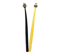 Kisangel 2 Pièces Stylos Gel Silicone Abeille Lot de Accessoires Scolaires Amusants pour Étudiants et Adultes pour Prendre des Notes et Écrire